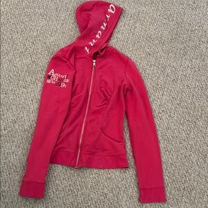 Women Armani Exchange pink Zip-Up Hoodie small EUC